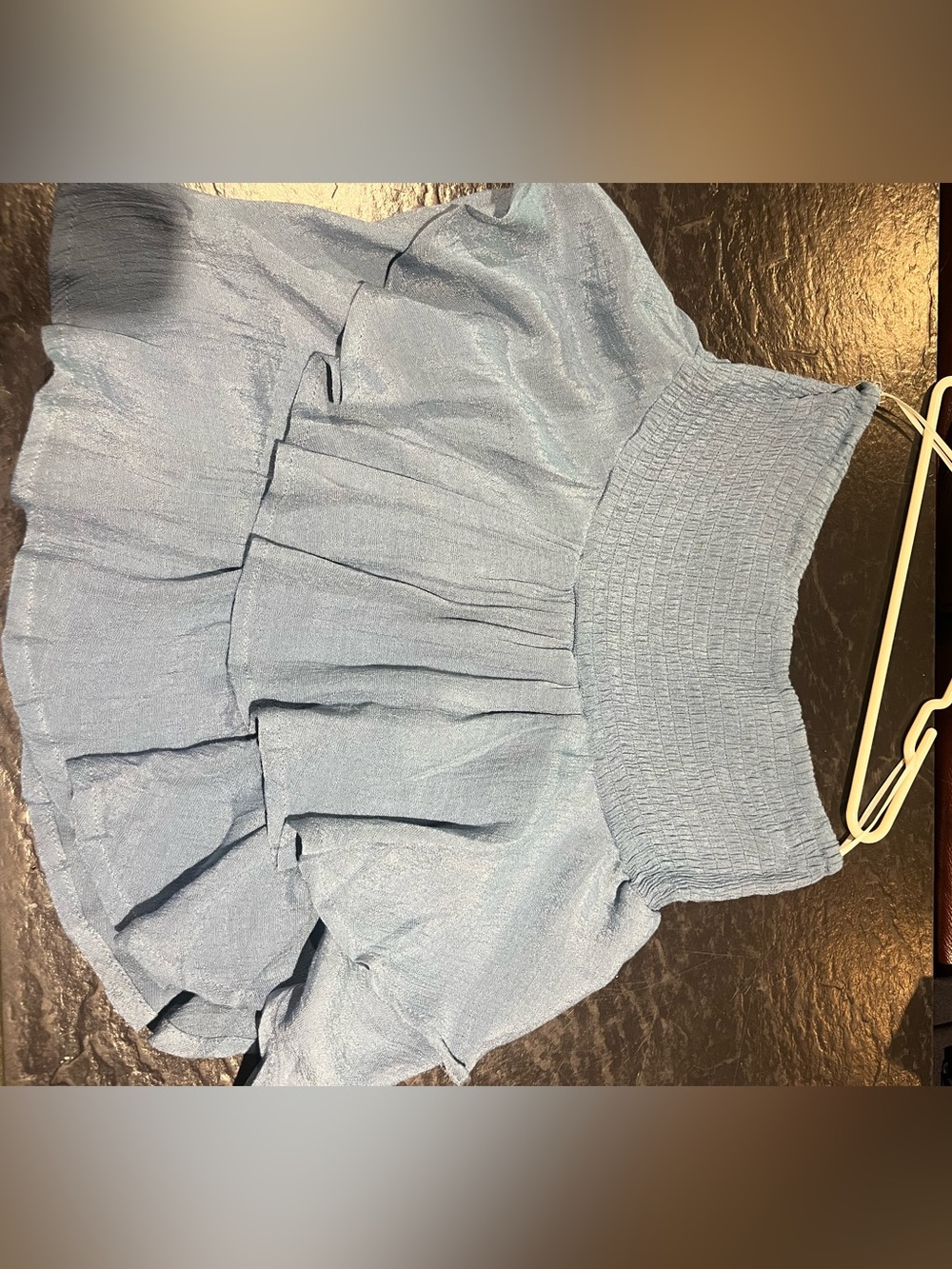 Blue mini skirt